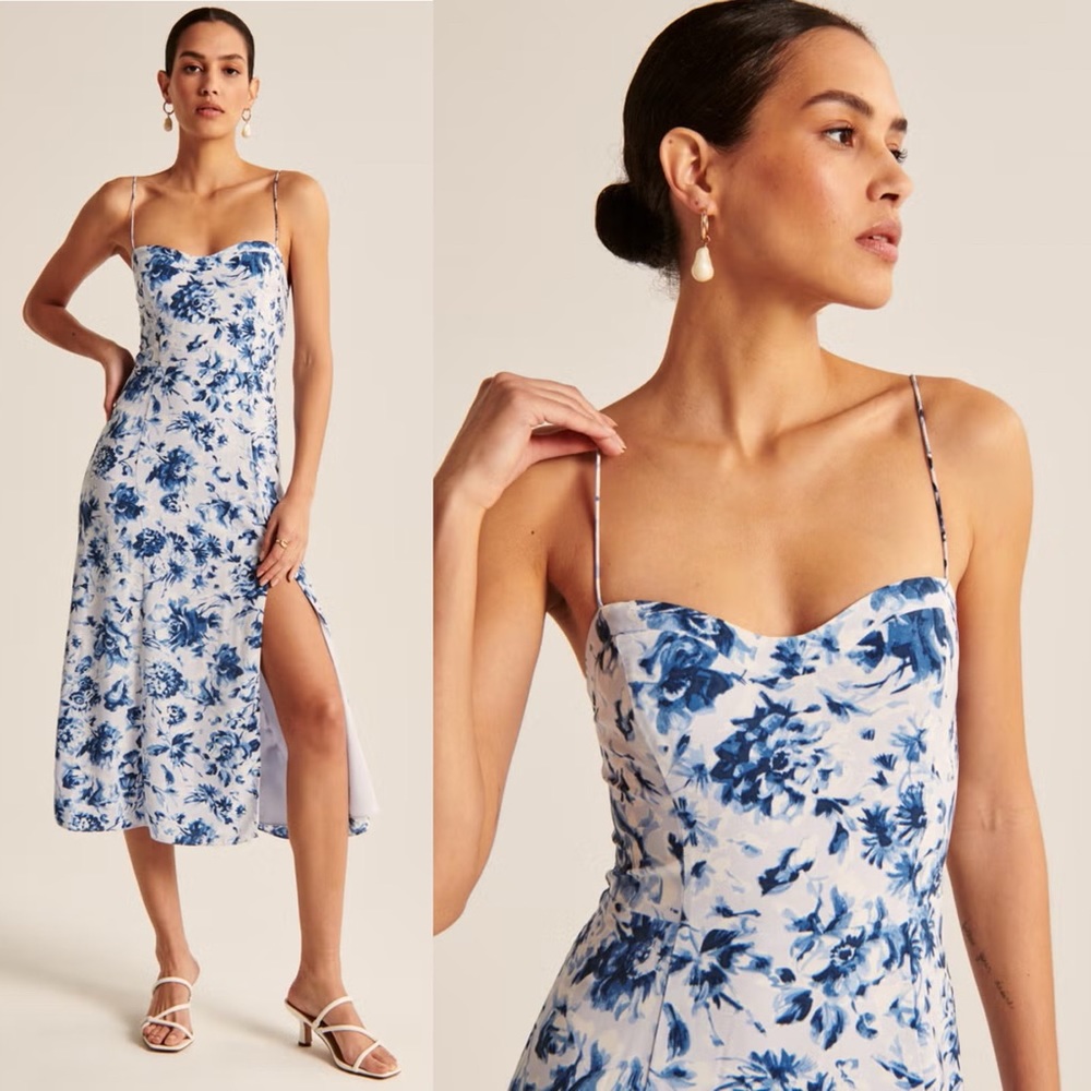 NWT Abercrombie & Fitch The A&F Camille Midi Dress XXL Tall